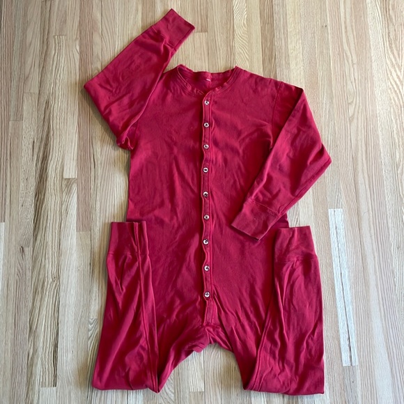 Vintage Underwear & Socks Vintage Red Union Suit Onesie Pajamas